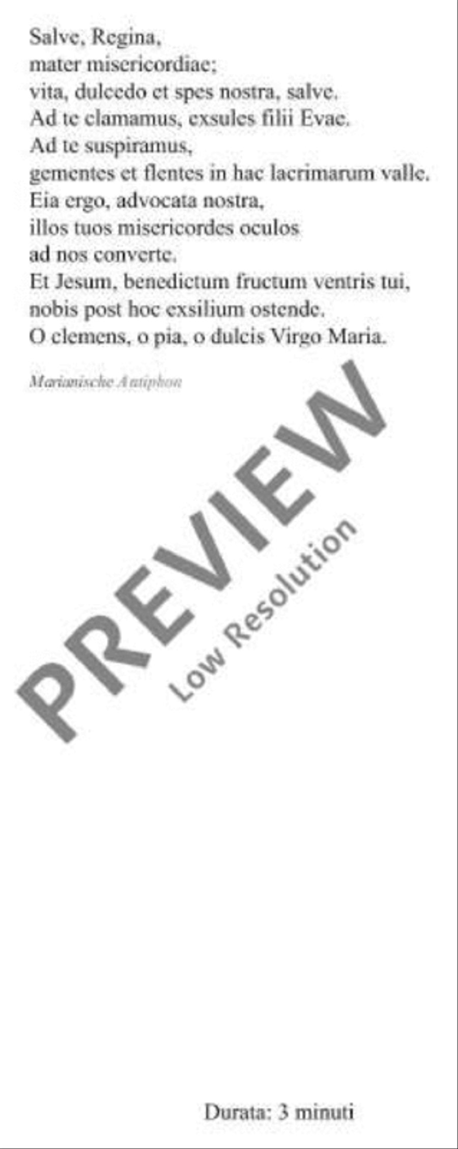 Salve Regina Mezzo-Soprano Voice scores gallery preview page 4