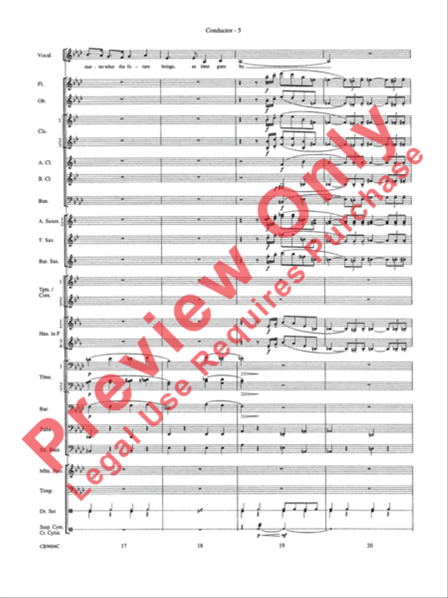 As Time Goes By Concert Band scores gallery preview page 8