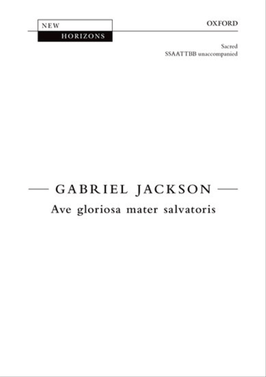 Ave gloriosa mater salvatoris SSAATTBB scores gallery preview page 1