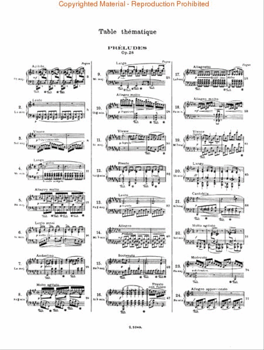 24 Preludes, Op. 28 - Student Edition