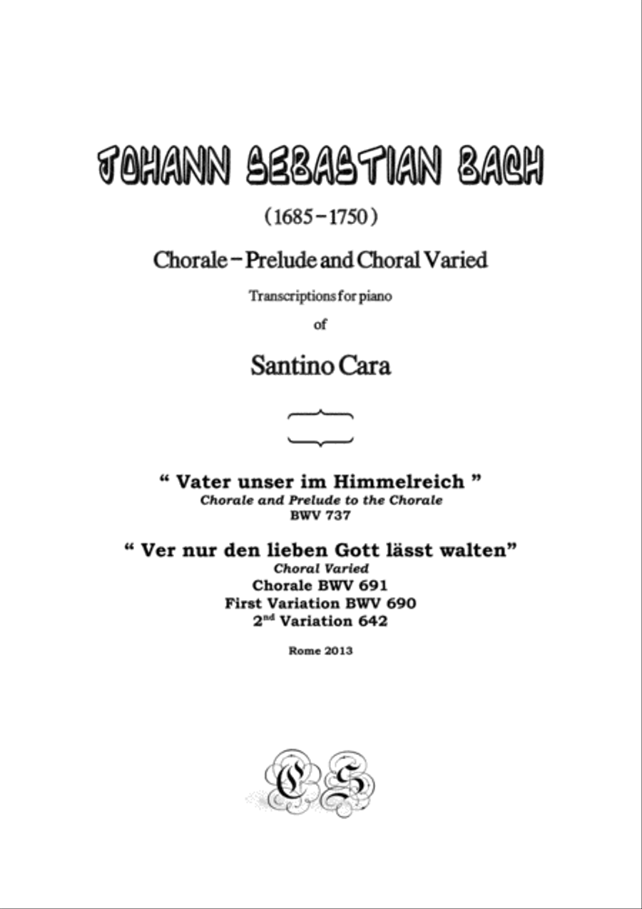 J.S.Bach - Chorales - Transcriptions for piano Piano Solo scores gallery preview page 1