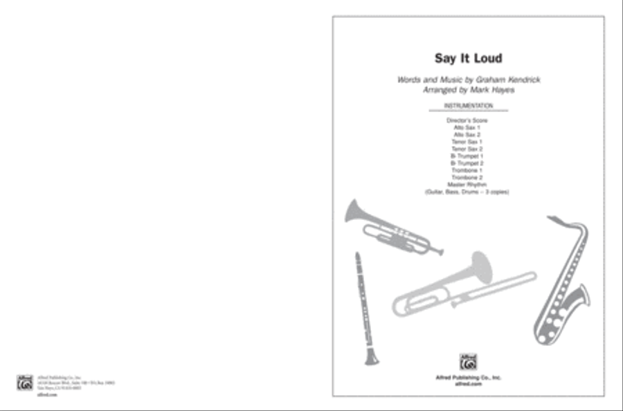 Say It Loud Choir scores gallery preview page 1
