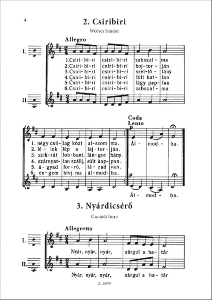 35 könnyu ketszolamu egynemükar 1 Choir scores gallery preview page 3