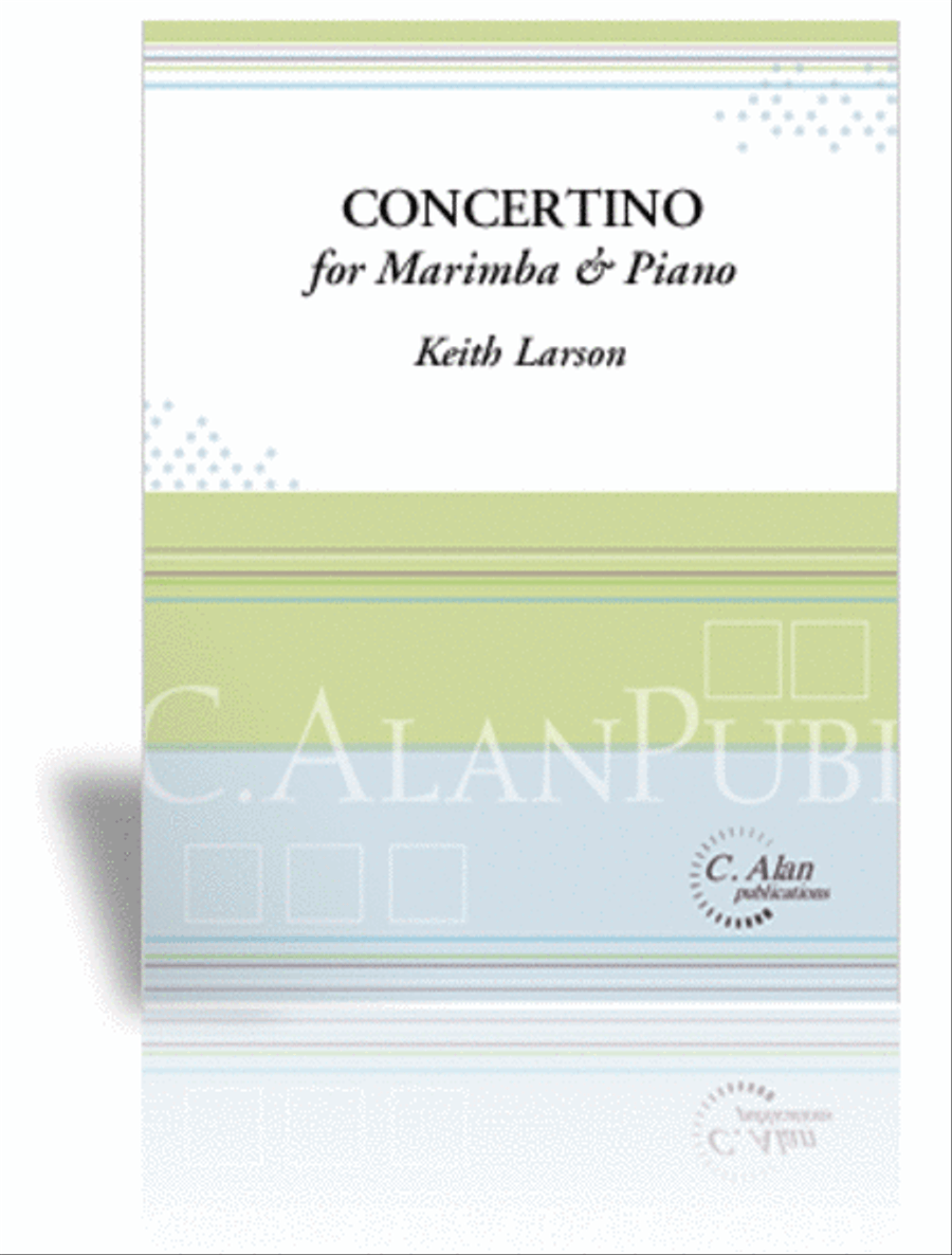 Concertino for Marimba & Piano (score & 1 part) Piano Accompaniment scores gallery preview page 1