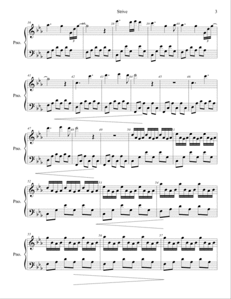 Strive - Chris Coster Strive - Chris Coster Piano Solo scores gallery preview page 3
