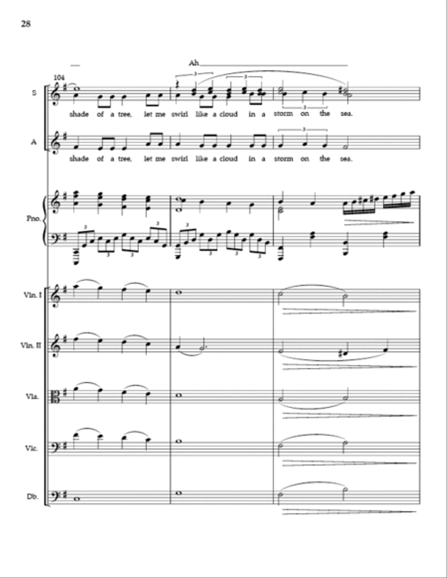 Flight (Full Score and Parts) SSA scores gallery preview page 27