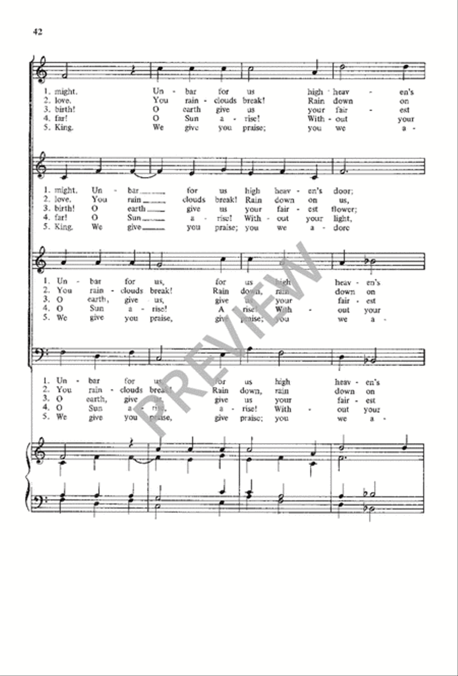 A Choir Book for Advent A Choir Book for Advent 4-Part scores gallery preview page 44