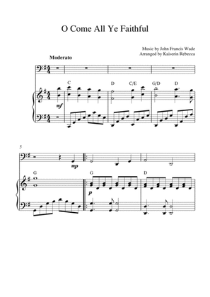 Book cover for O Come All Ye Faithful (Cello solo and piano accompaniment)