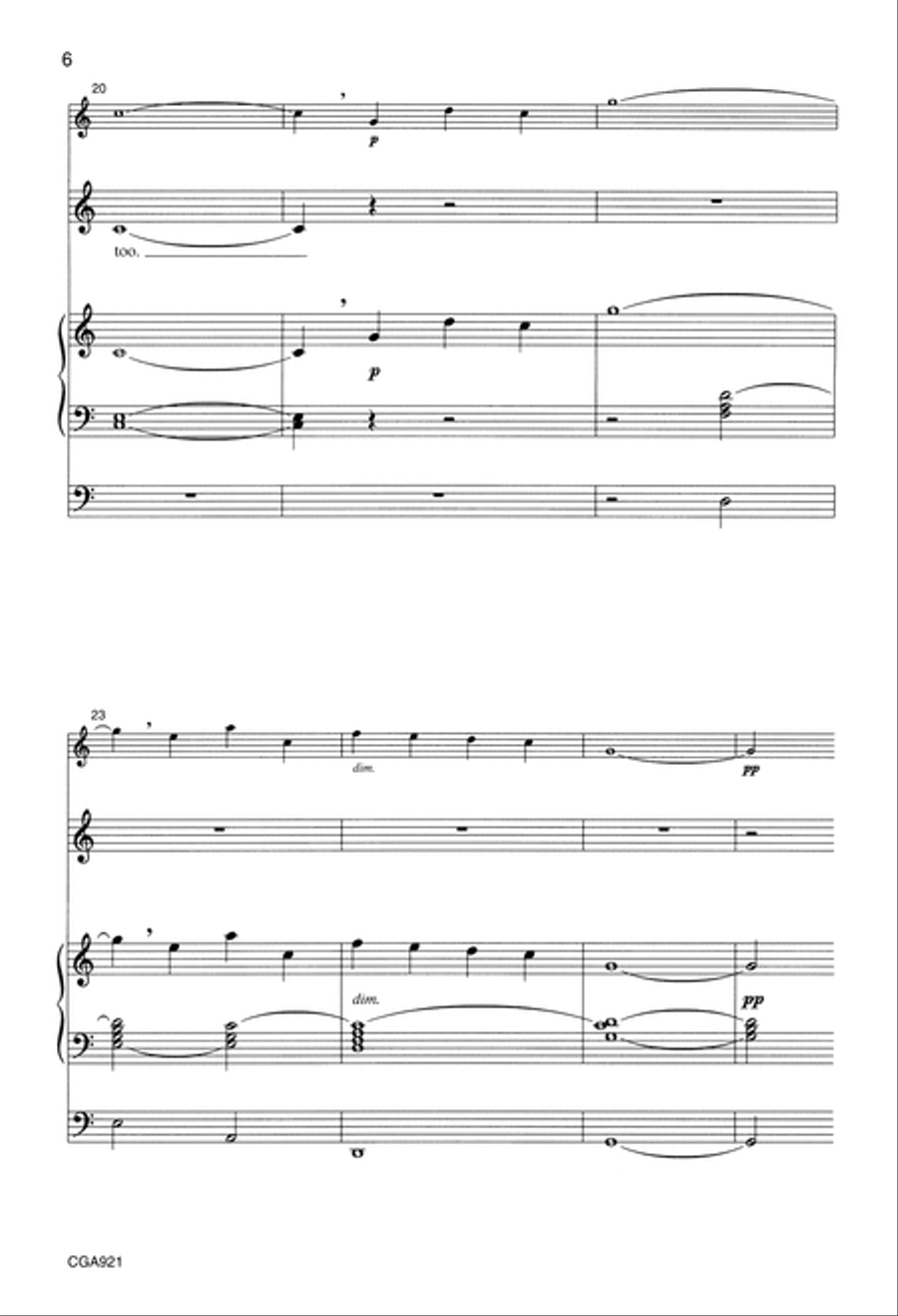 I Sing a Song of the Saints of God Choir scores gallery preview page 6