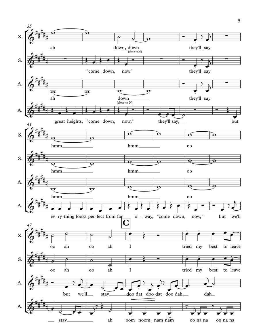 Such Great Heights SSAA scores gallery preview page 5