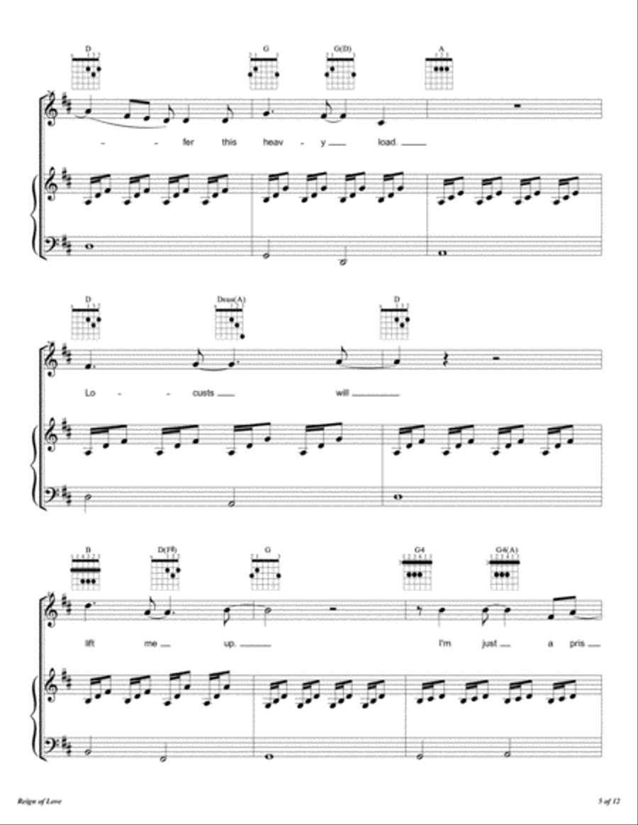 Reign Of Love Voice scores gallery preview page 6