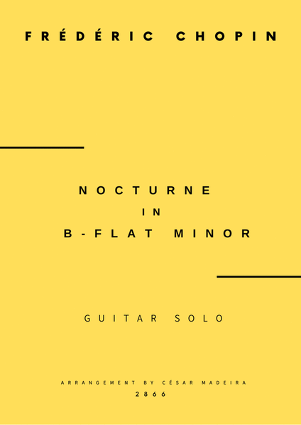 Nocturne Op.9 No.1 by Chopin - Guitar Solo (Full Score) image number null