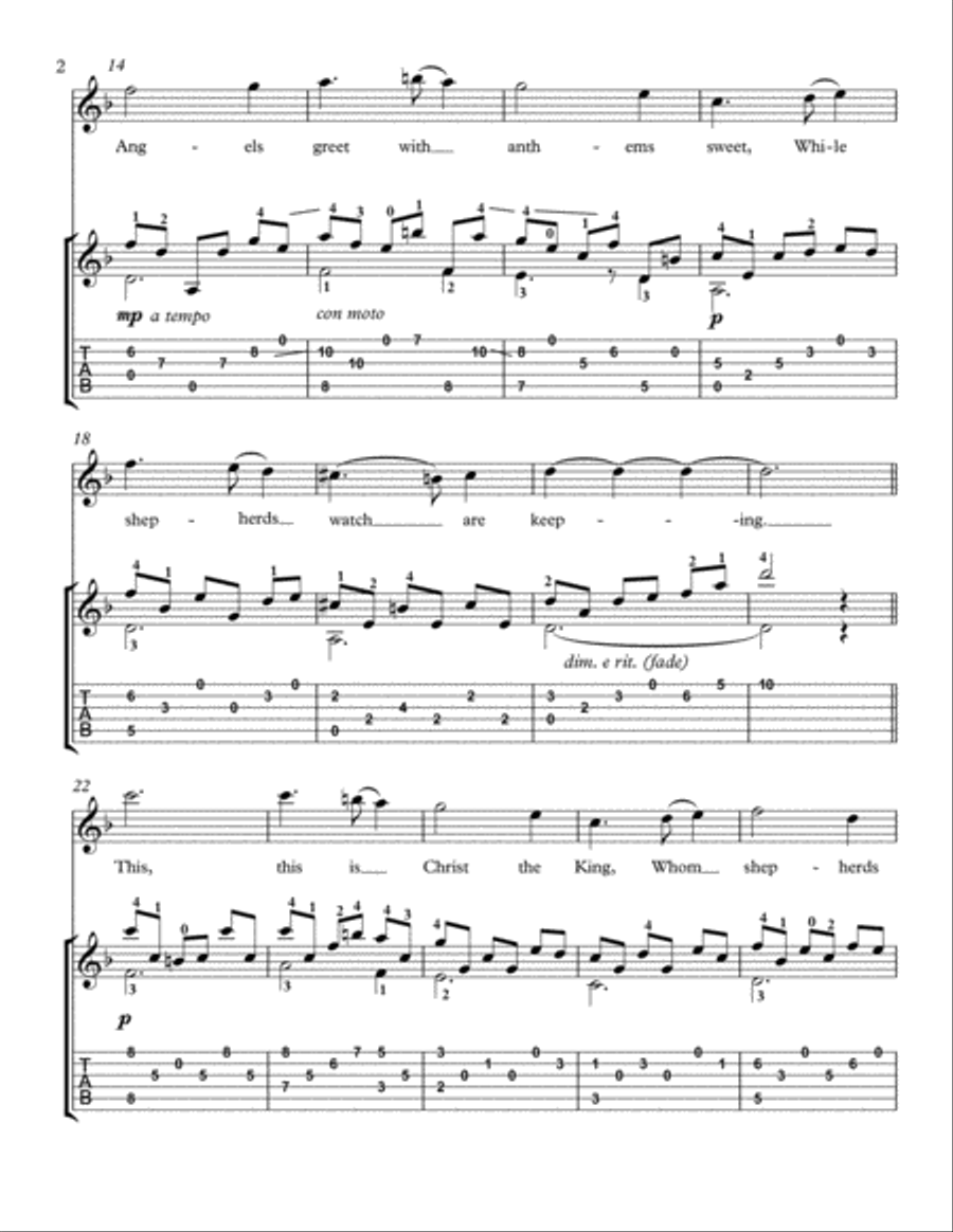 What Child Is This guitar solo Acoustic Guitar scores gallery preview page 2