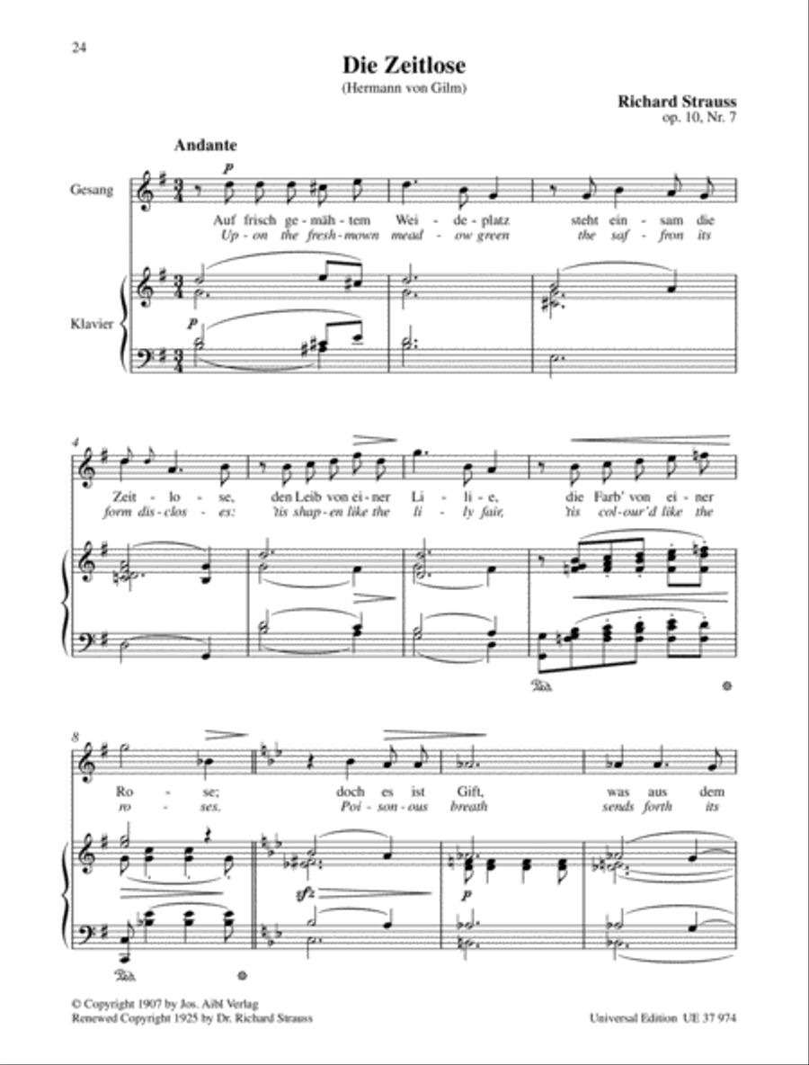 Eight Gedichte - High voice Chamber Music scores gallery preview page 8