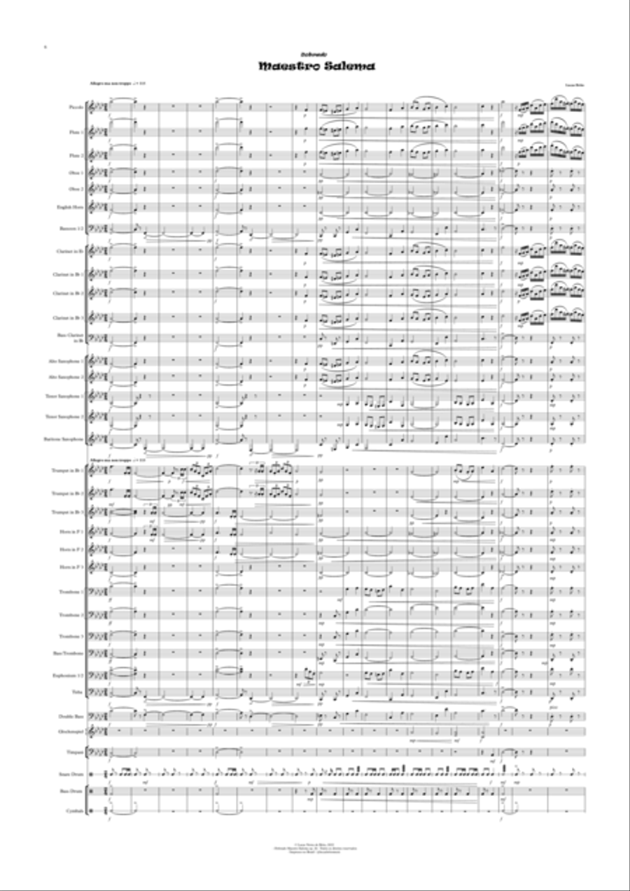 Dobrado Maestro Salema Dobrado Maestro Salema Concert Band scores gallery preview page 6