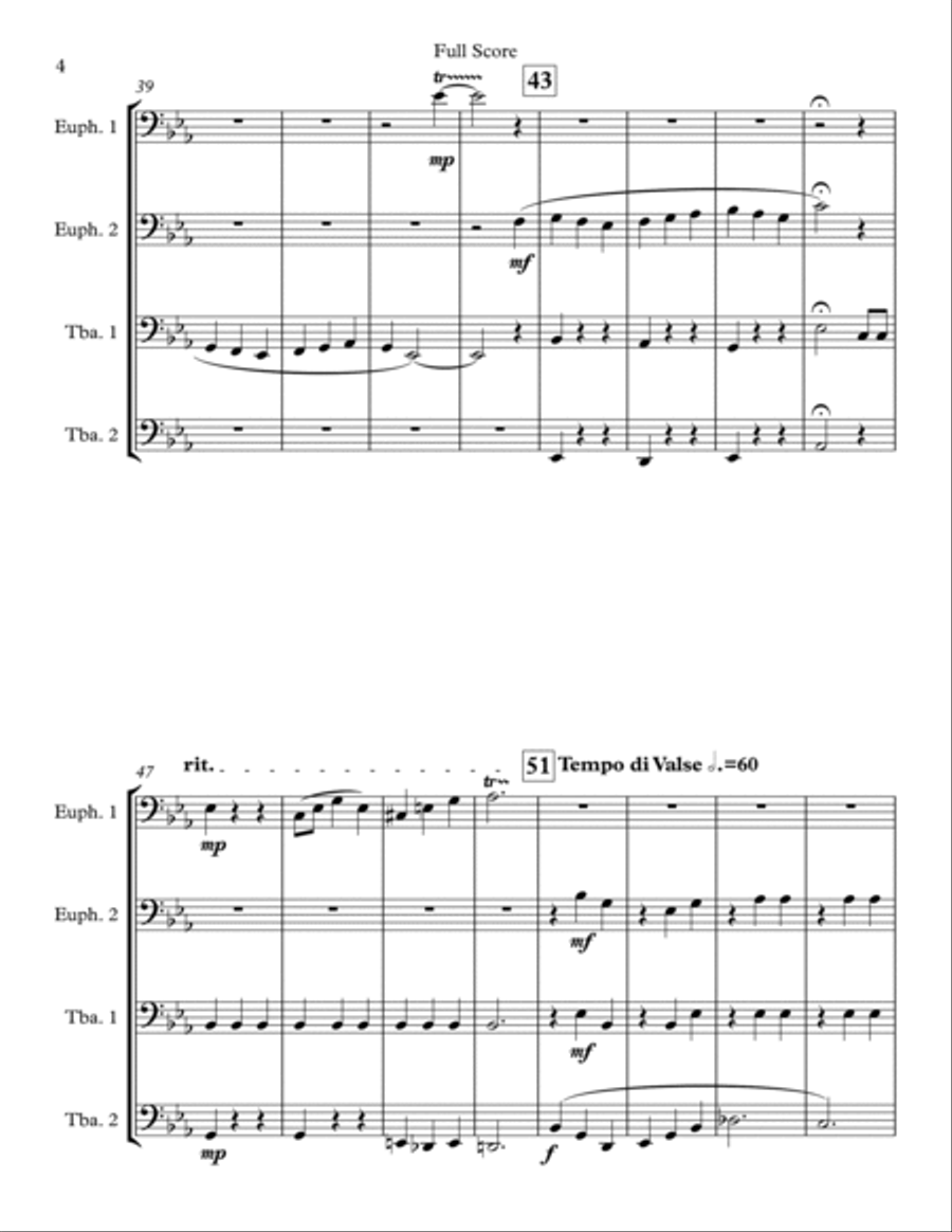 Oh, What A Beautiful Mornin' Euphonium scores gallery preview page 4