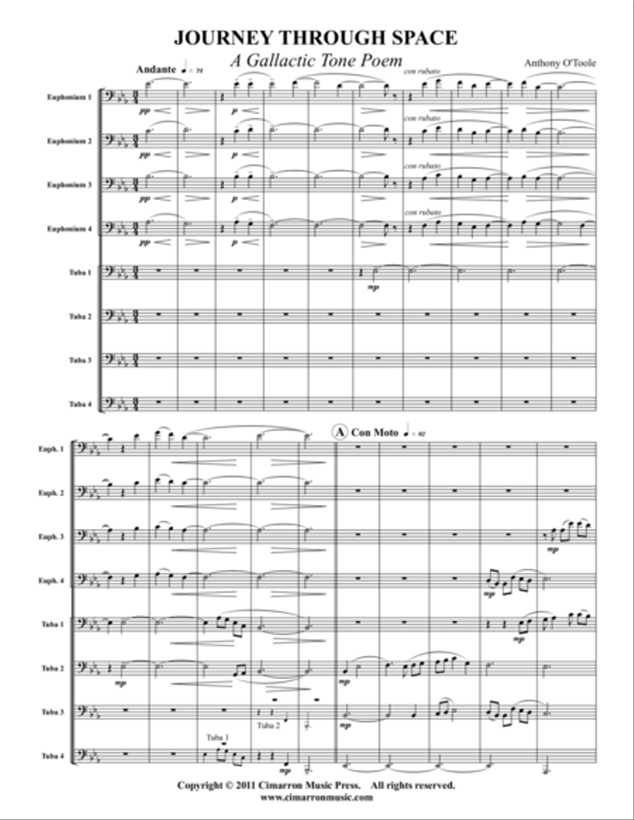 Joutney Through Space Large Ensemble scores gallery preview page 1