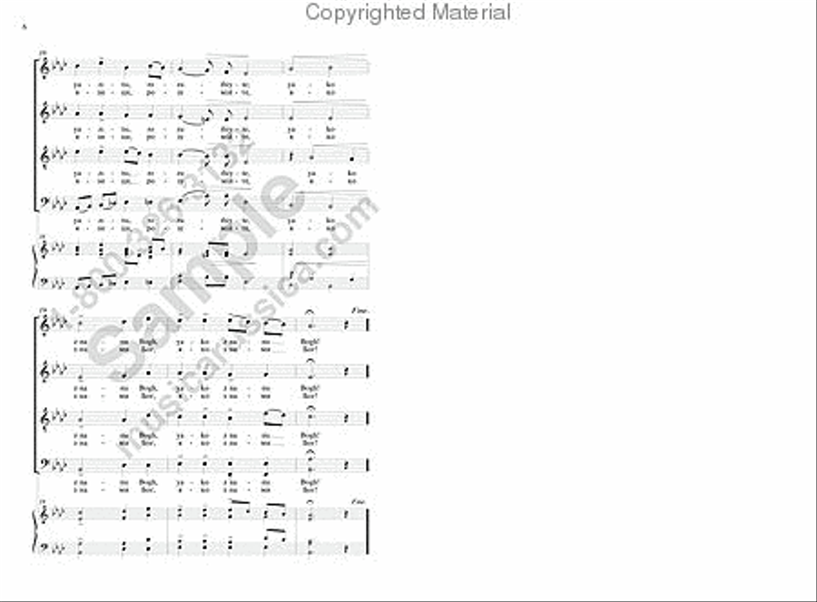 The Angels Exclaimed 4-Part scores gallery preview page 5