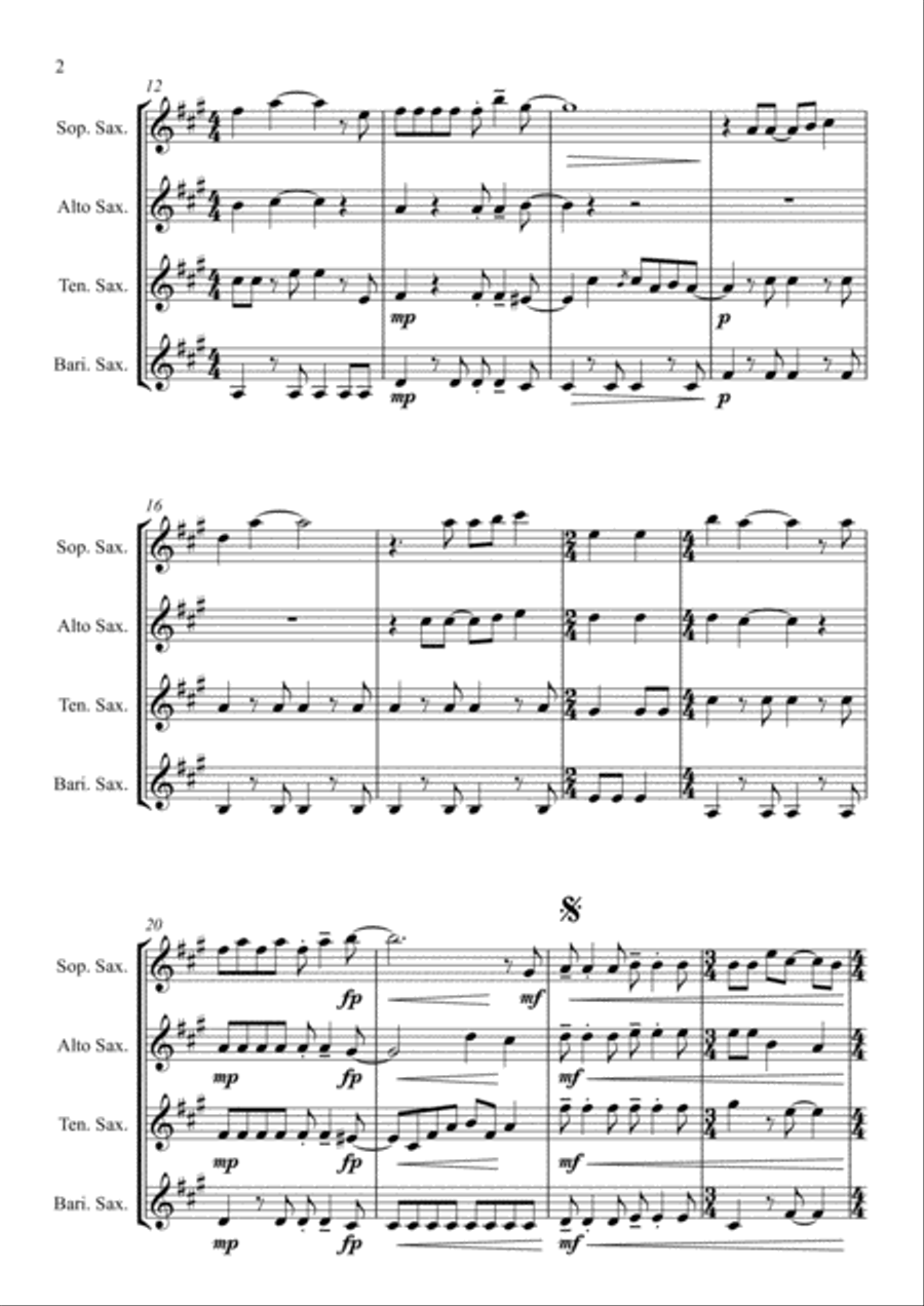 I Say A Little Prayer I Say A Little Prayer Woodwind Quartet scores gallery preview page 2
