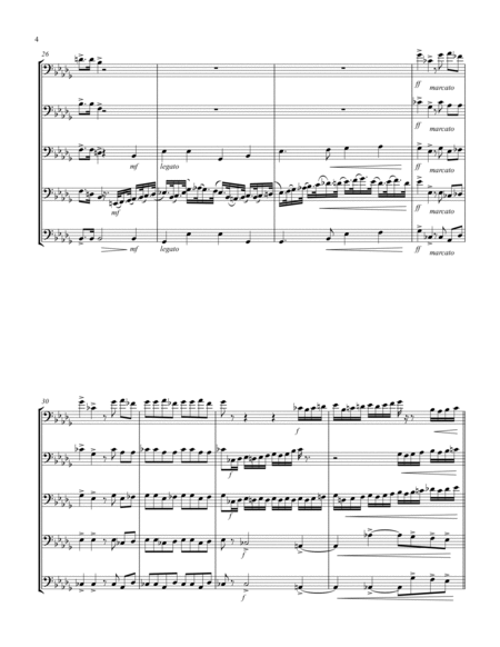 Coronation March (Db) (Trombone Quintet)