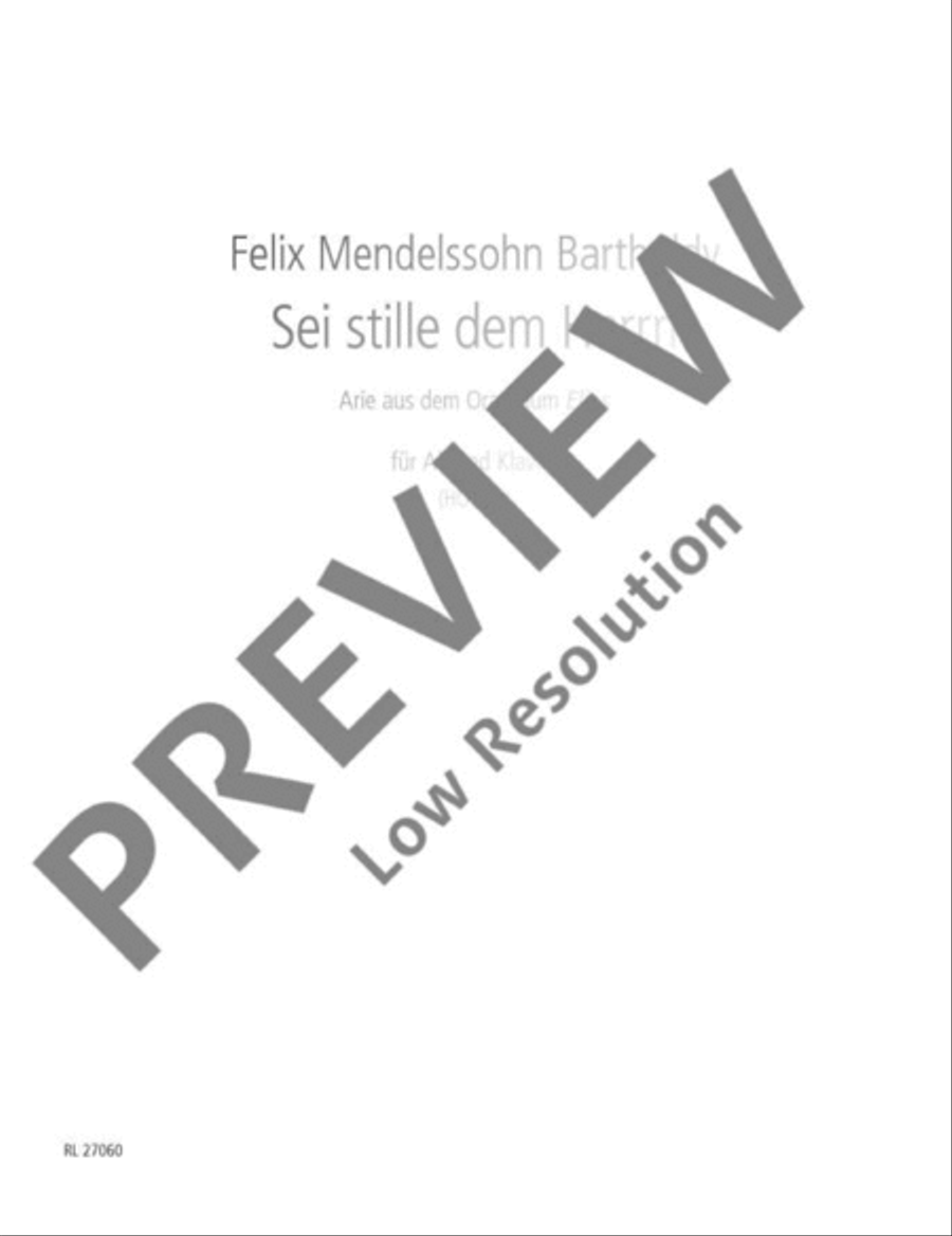 Sei stille dem Herrn Voice Solo scores gallery preview page 2
