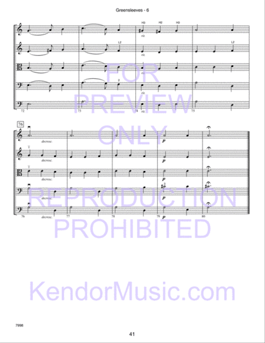Kendor Concert Favorites, Volume 2 (Score) Score scores gallery preview page 46