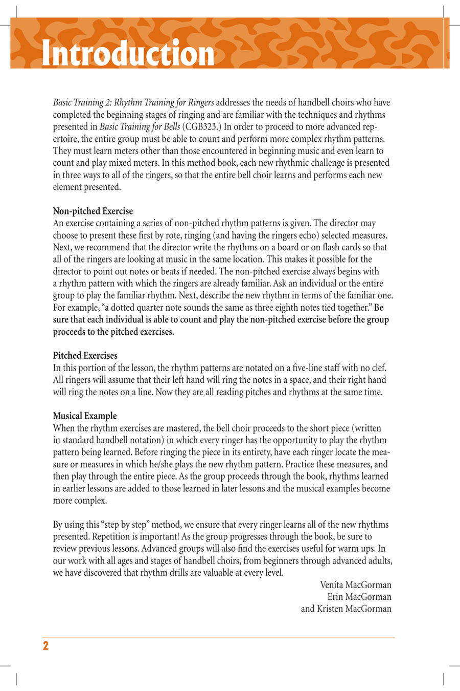 Basic Training 2 - Rhythm Training for Ringers Handbell Choir scores gallery preview page 2