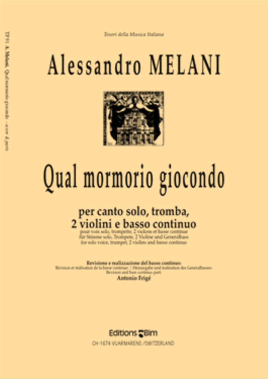 Qual mormorio giocondo Qual mormorio giocondo Soprano Voice scores gallery preview page 1