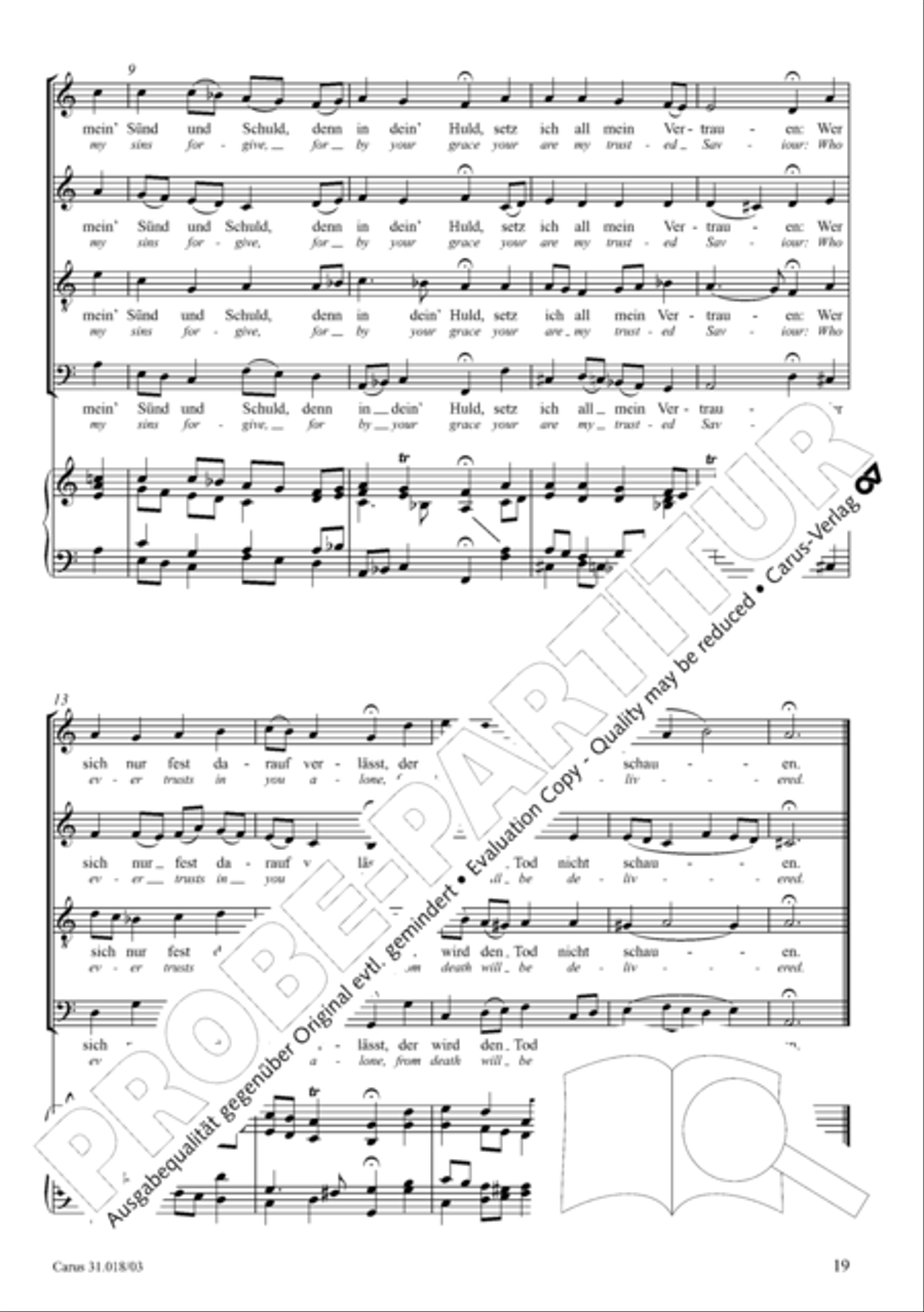 Just as the rain and snow fall from heaven (Gleichwie der Regen und Schnee vom Himmel fallt) STB scores gallery preview page 20