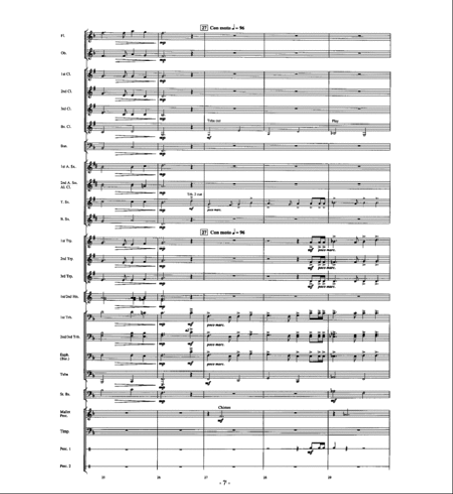 A Christmas Auld Lang Syne Concert Band scores gallery preview page 6