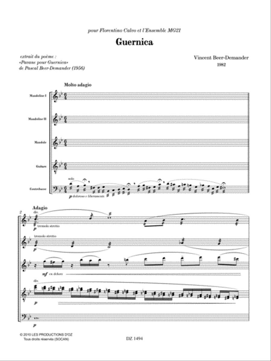Guernica Orchestra scores gallery preview page 3