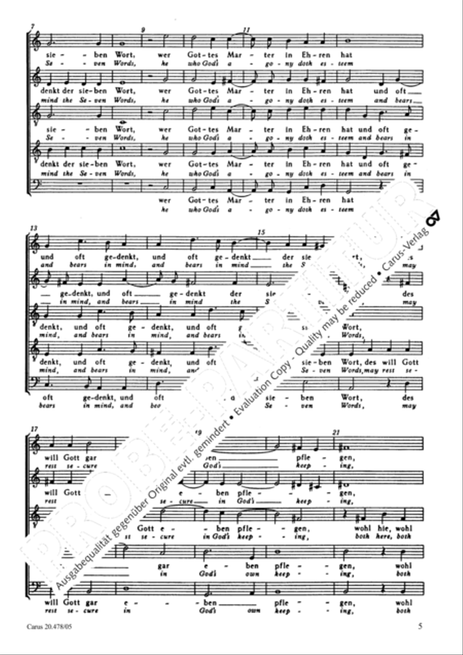 The seven last words from the cross SATTB scores gallery preview page 6