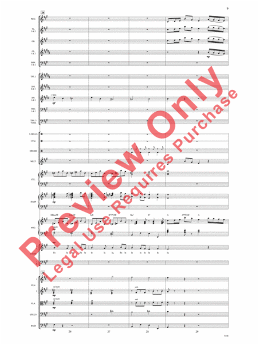 Theme from Elf Choir scores gallery preview page 10