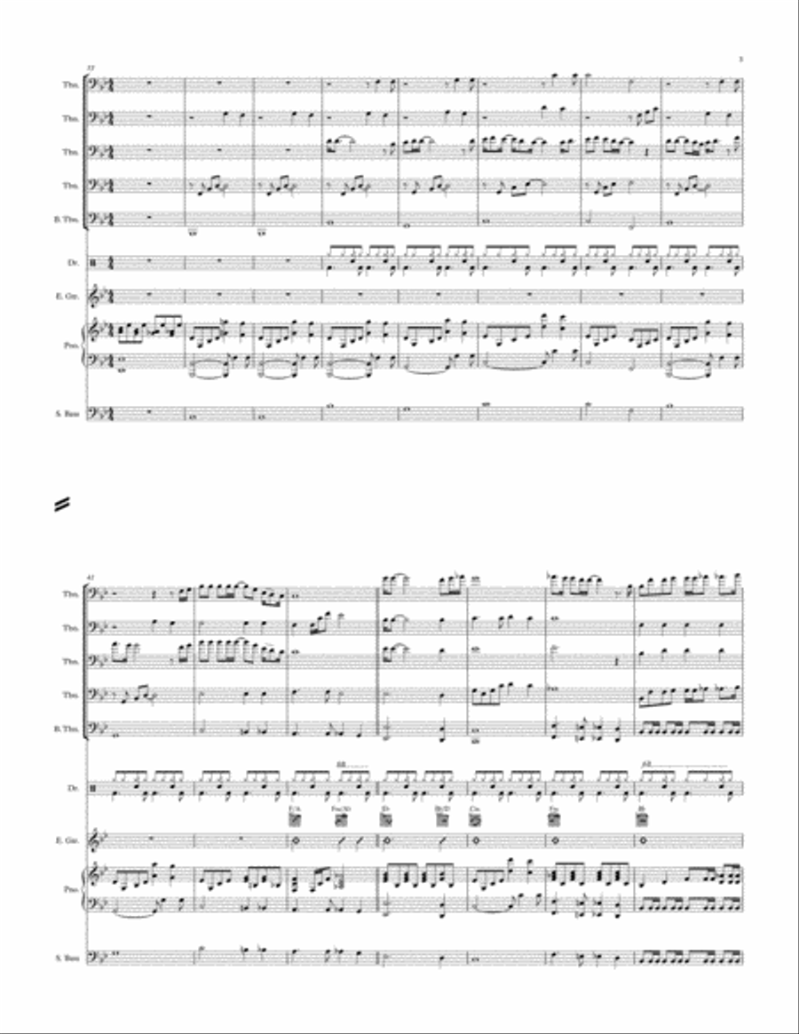 Bohemian Rhapsody Trombone Solo scores gallery preview page 3
