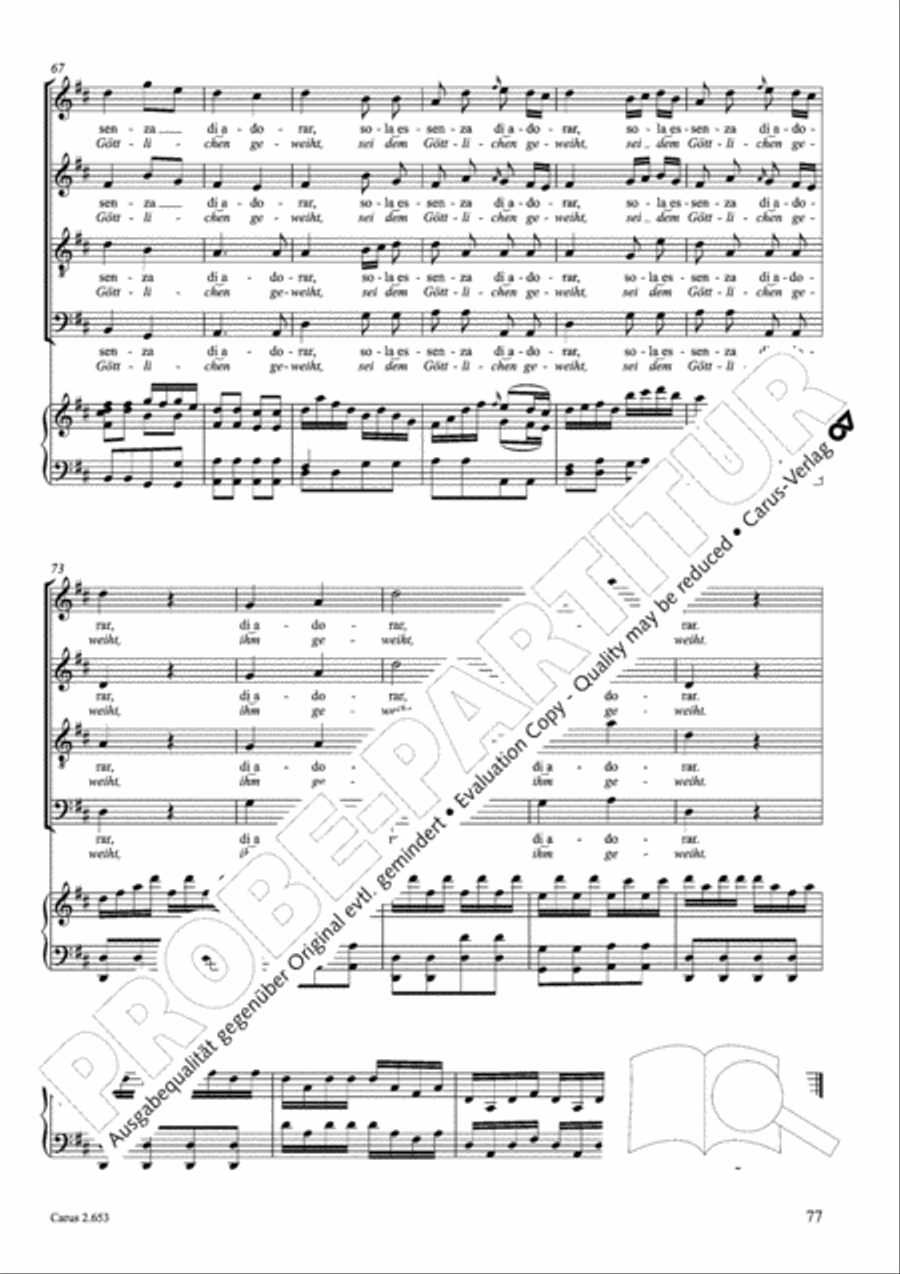 Choral collection Great Opera Choruses - Mozart * Haydn (choir & piano) Choir scores gallery preview page 88
