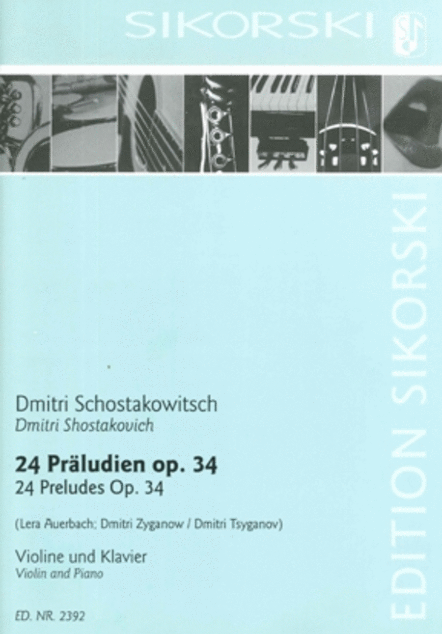 24 Preludes, Op. 34 Violin Solo scores gallery preview page 1