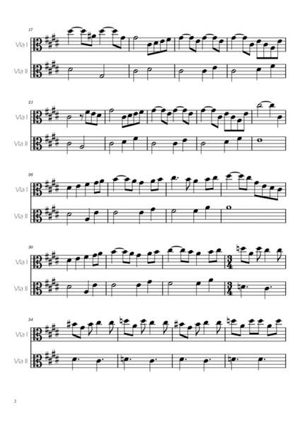 Swan Lake (theme) - Tchaikovsky - Viola Duet image number null