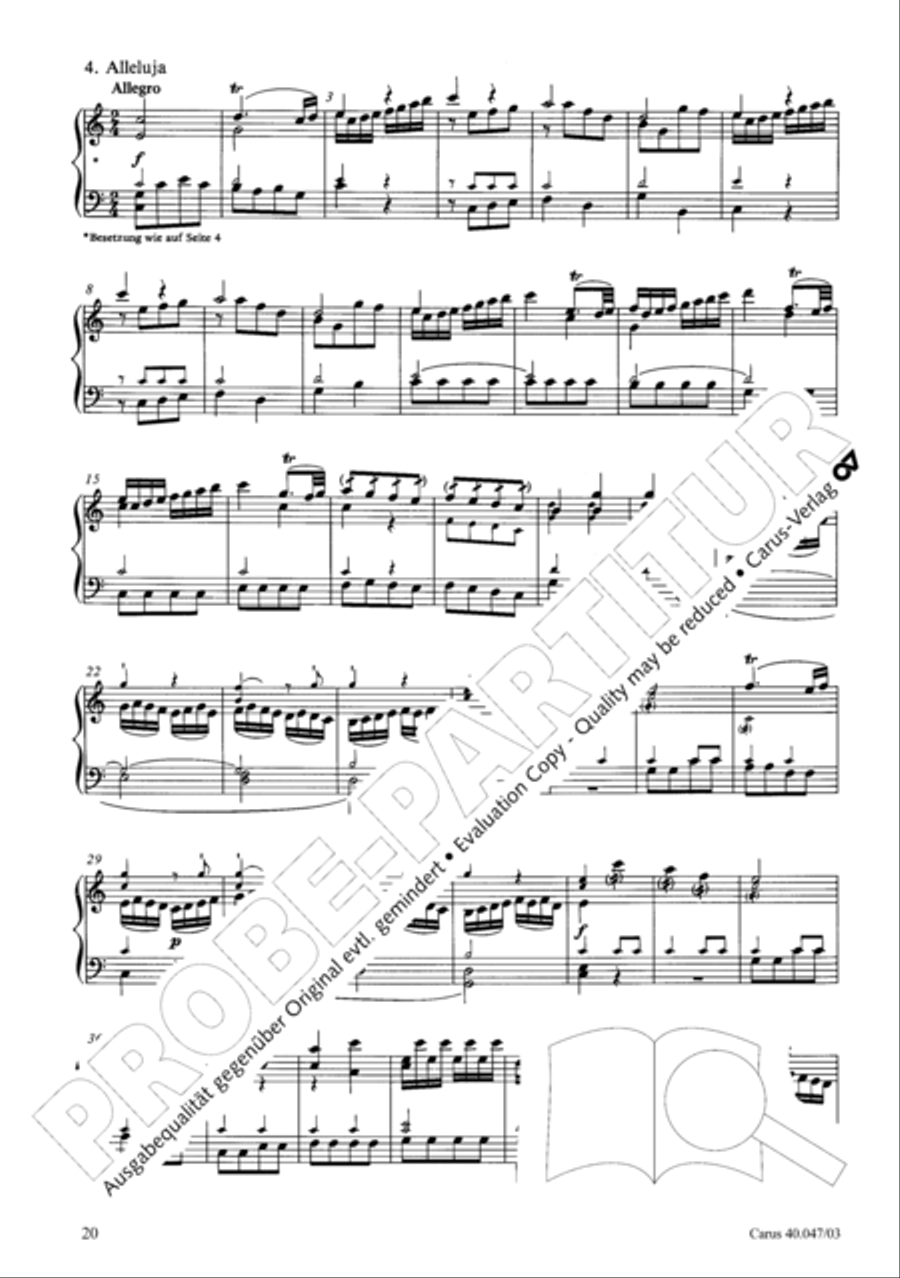 Regina coeli in C major 4-Part scores gallery preview page 21