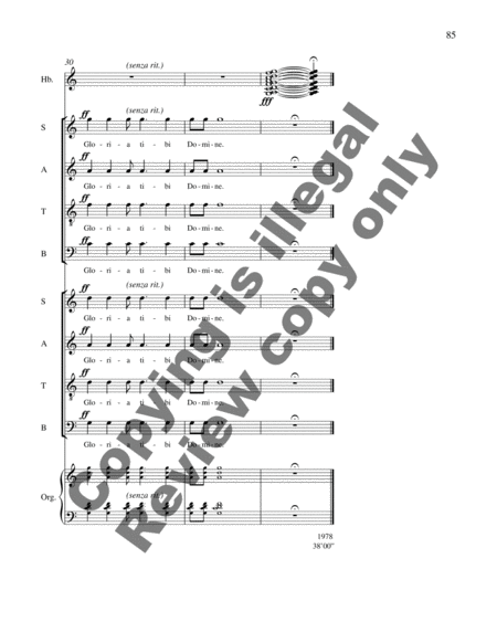 Gloria tibi Domine (A Christmas Carol Sequence) (Full/Vocal Score)