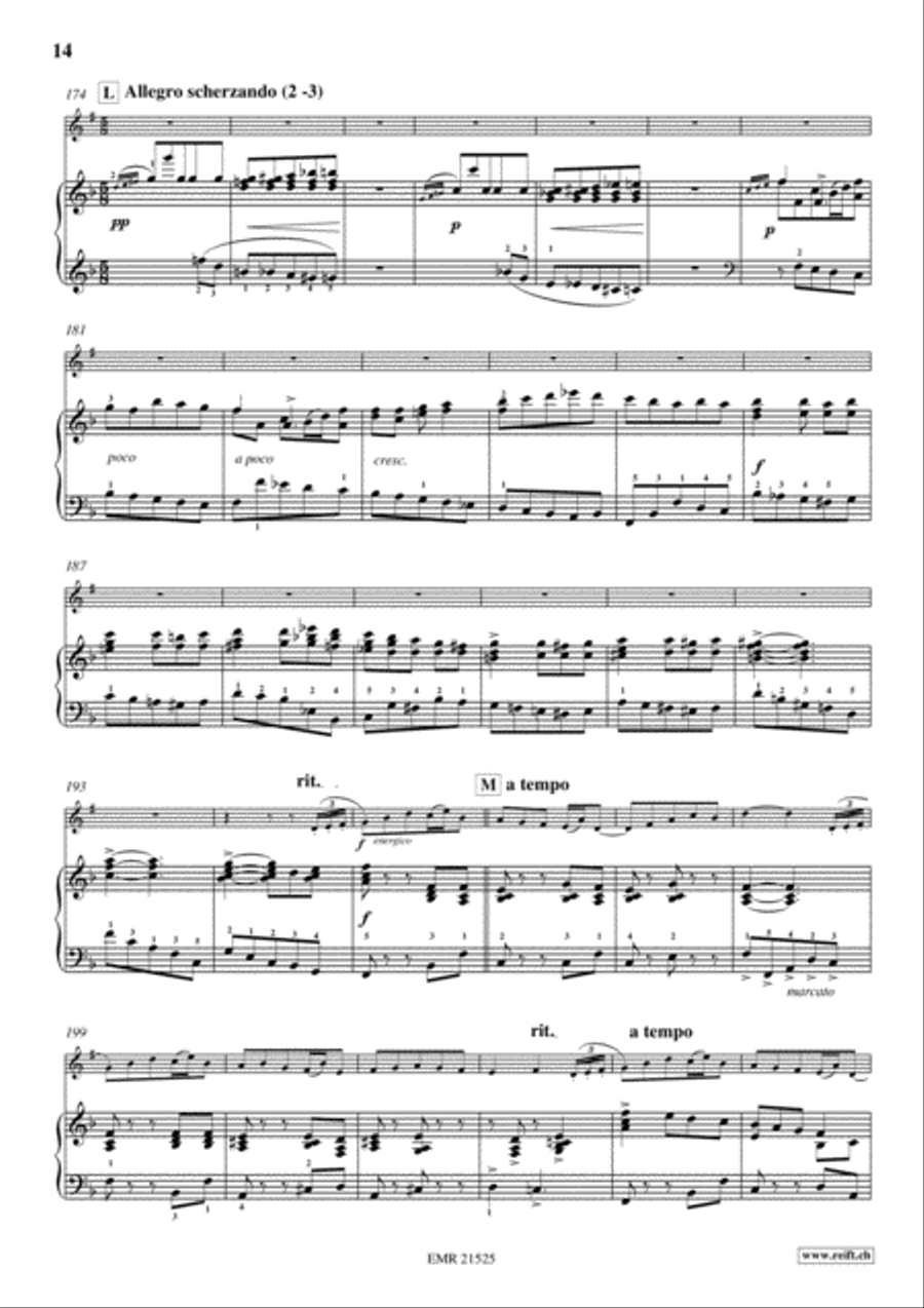 Concerto No. 10 Clarinet Solo scores gallery preview page 14