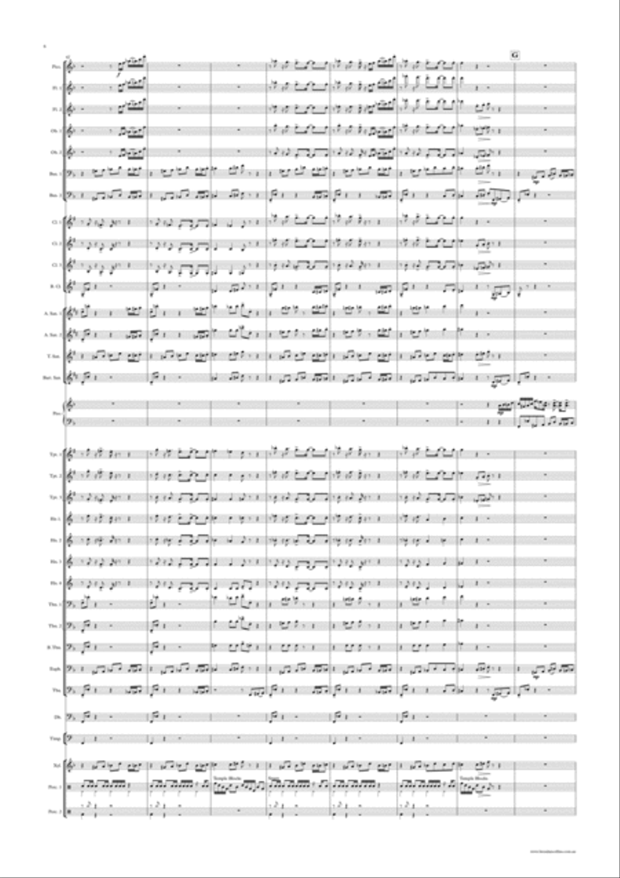 Narrabeen Hustle Concert Band scores gallery preview page 6
