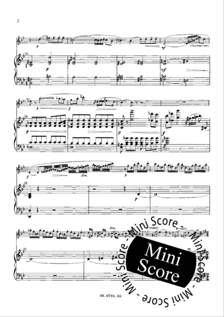 Solo Pour Hautbois et Piano Piano Accompaniment scores gallery preview page 6