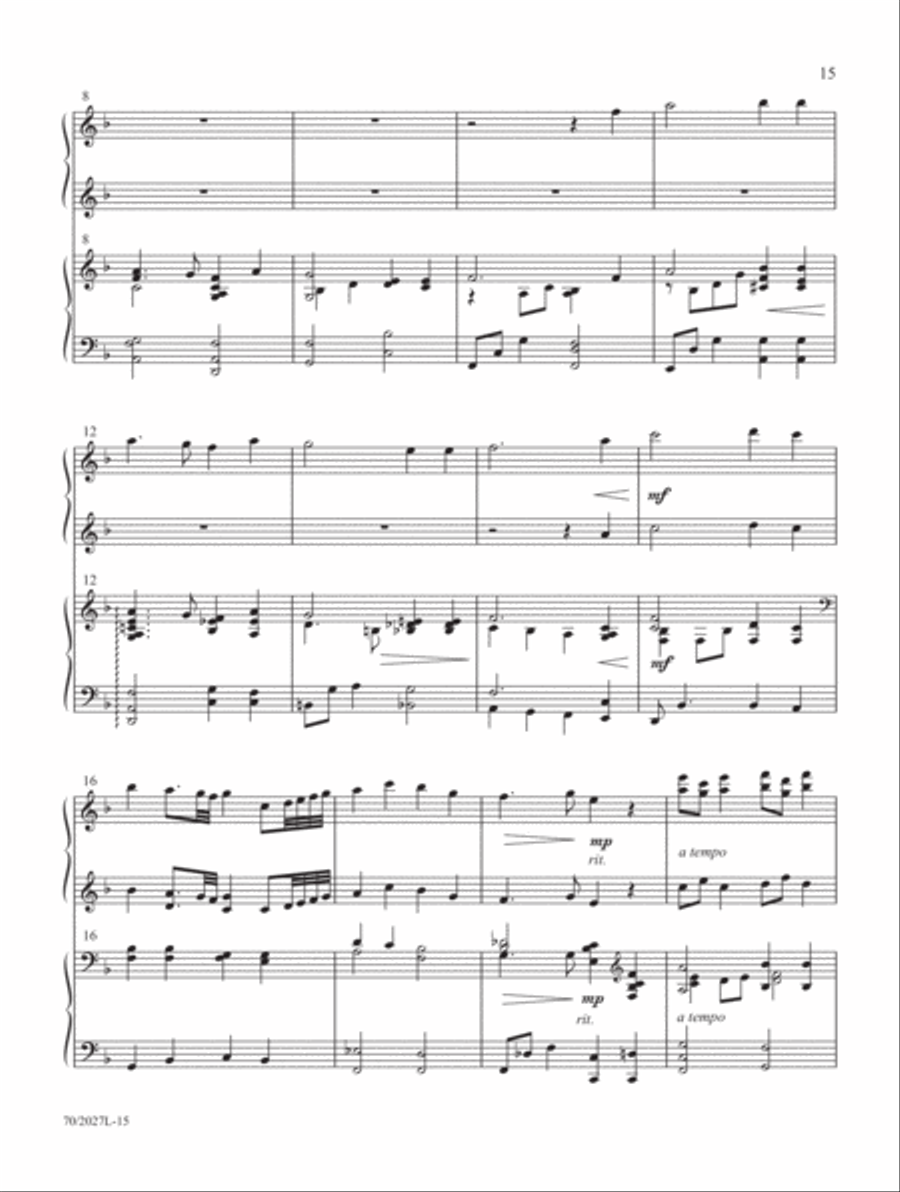 Four-Hand Favorites for Lent and Easter Piano Duet scores gallery preview page 7