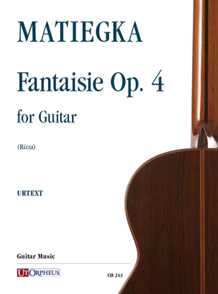 Book cover for Fantaisie Op. 4 for Guitar