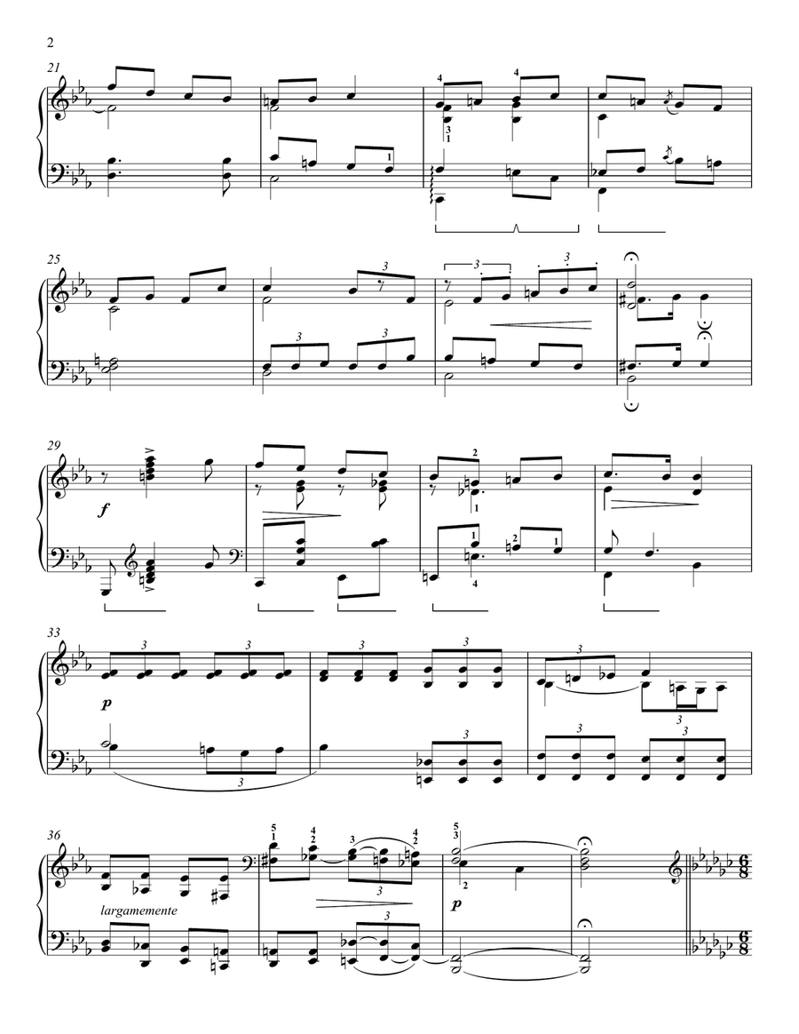 Edelweiss Piano Solo scores gallery preview page 2