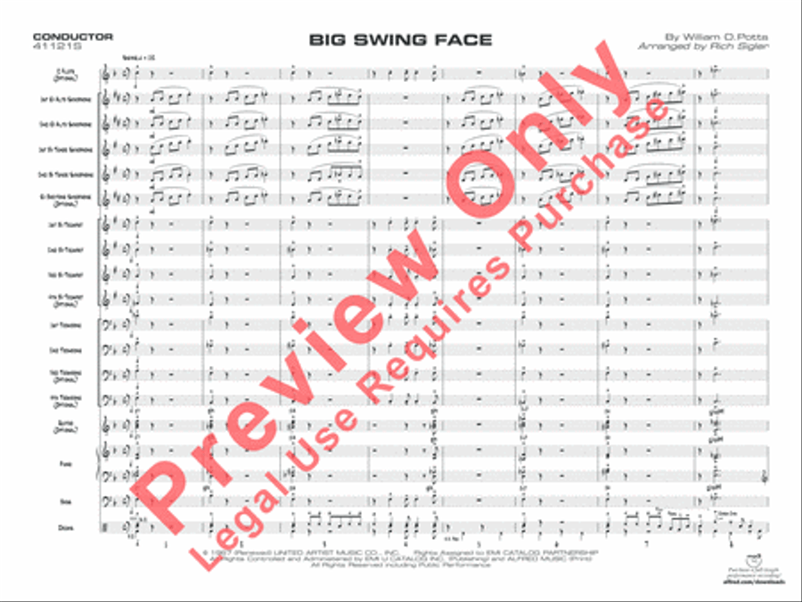 Big Swing Face Jazz Ensemble scores gallery preview page 4