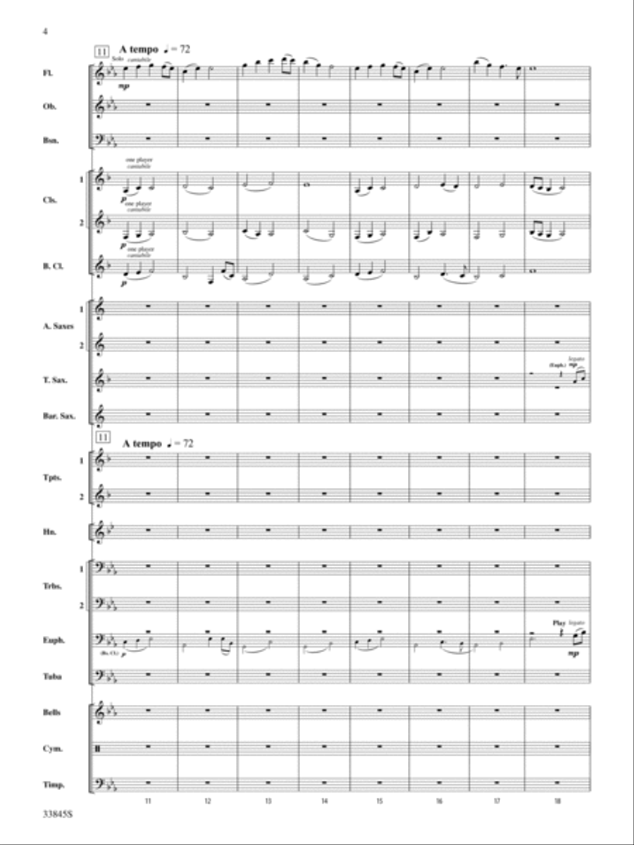 Gather Ye Rosebuds: Score Concert Band scores gallery preview page 4