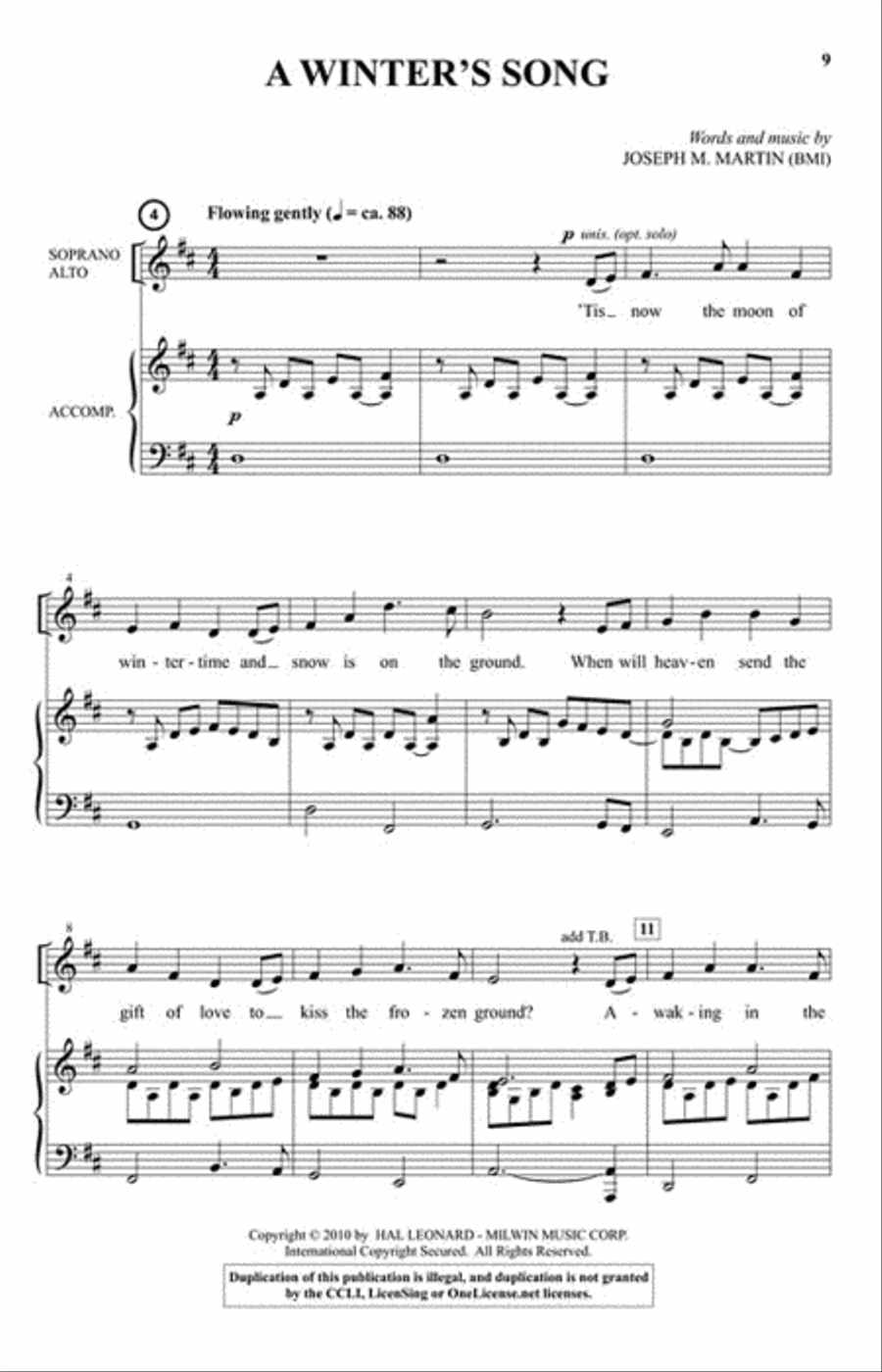 Winter's Grace Winter's Grace 4-Part scores gallery preview page 2