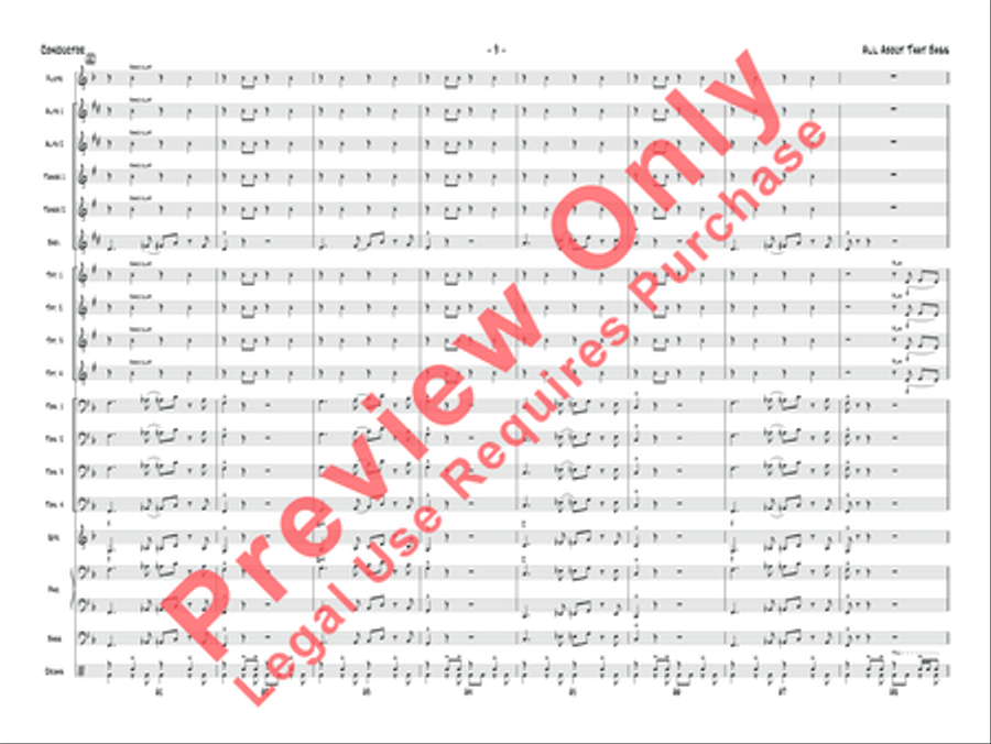All About That Bass Jazz Ensemble scores gallery preview page 10