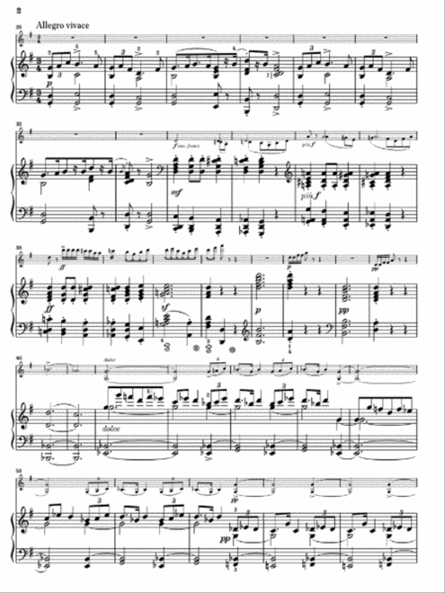 Violin Sonata in G Major, Op. 13 Violin Solo scores gallery preview page 3